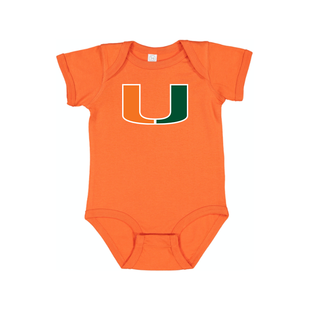 Miami Hurricanes Logo Baby Romper Onesie