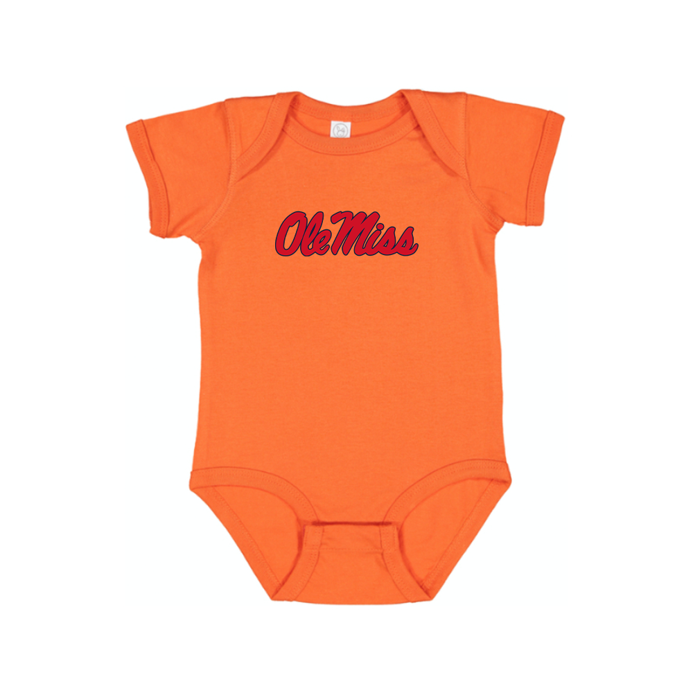 Mississippi Rebels Logo Baby Romper Onesie