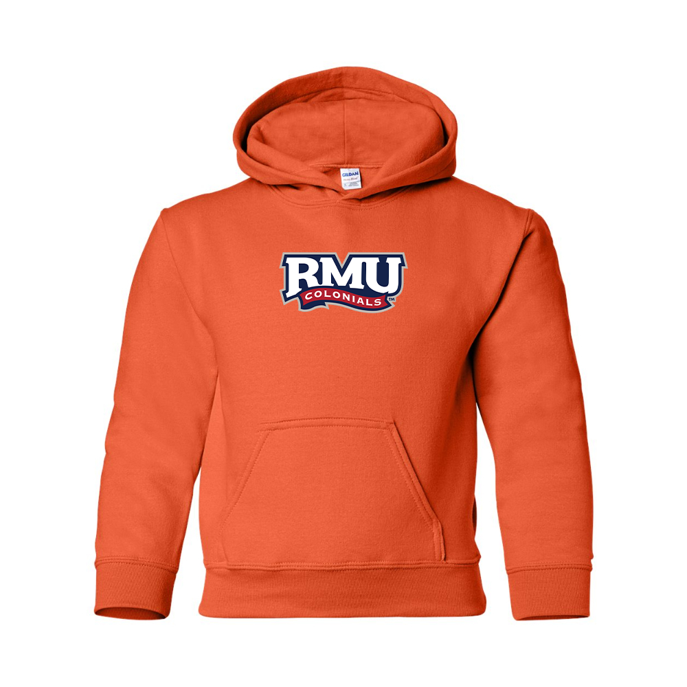 Youth Robert Morris Colonials Logo Gildan Heavy Blend  Hooded Sweatshirt