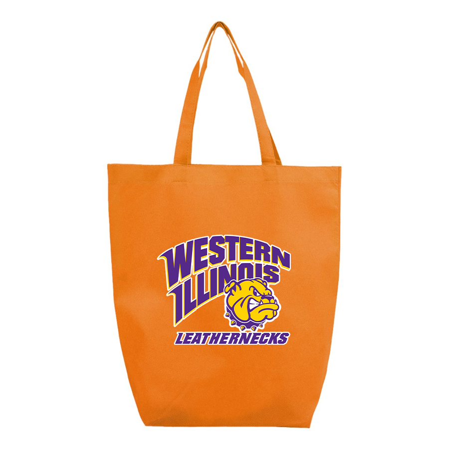 Western Illinois Leathernecks Q-Tees Non-Woven Gusset Bottom Tote