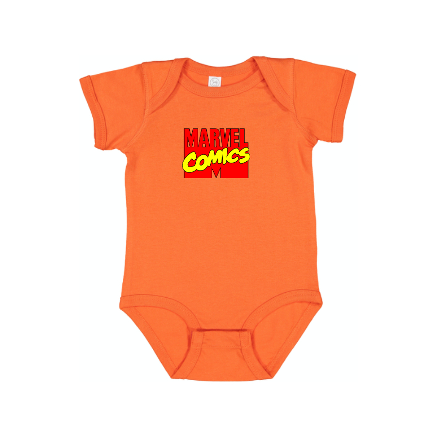 Marvel Comics Logo Baby Romper Onesie