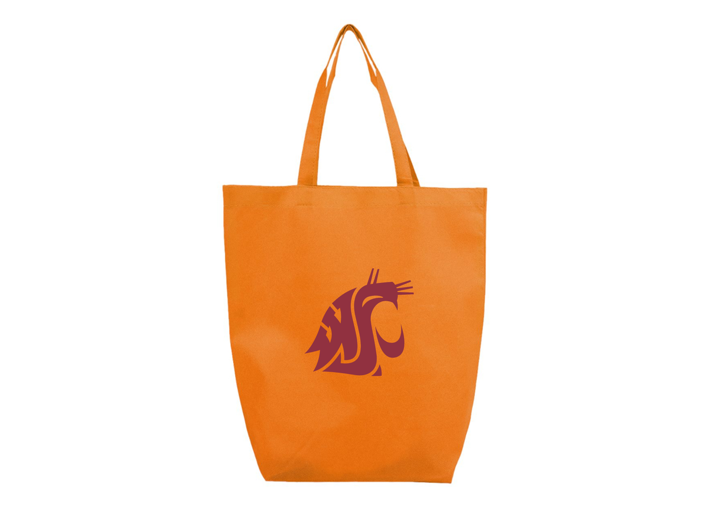 Washington State Cougars Q-Tees Non-Woven Gusset Bottom Tote