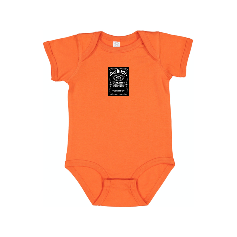Jack Daniels Logo Baby Romper Onesie