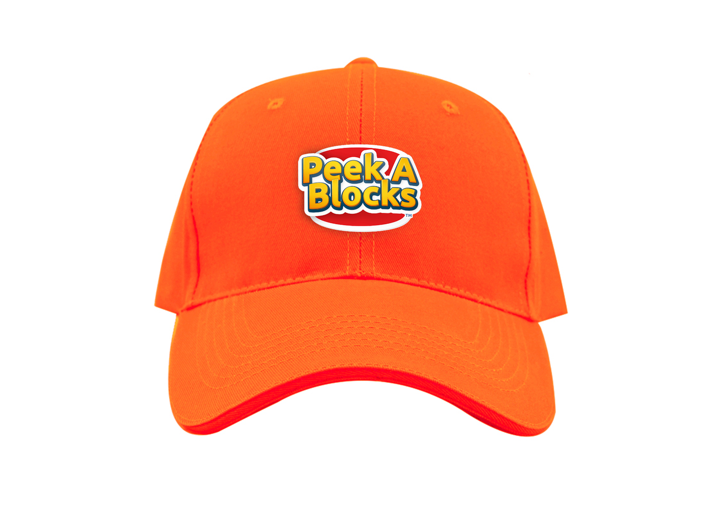 Peek A Blocks Logo Dad Baseball Cap Hat