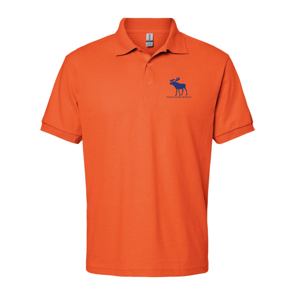 Men's Abercrombie & Fitch Moose Logo Gildan Dry Blend Jersey Polo