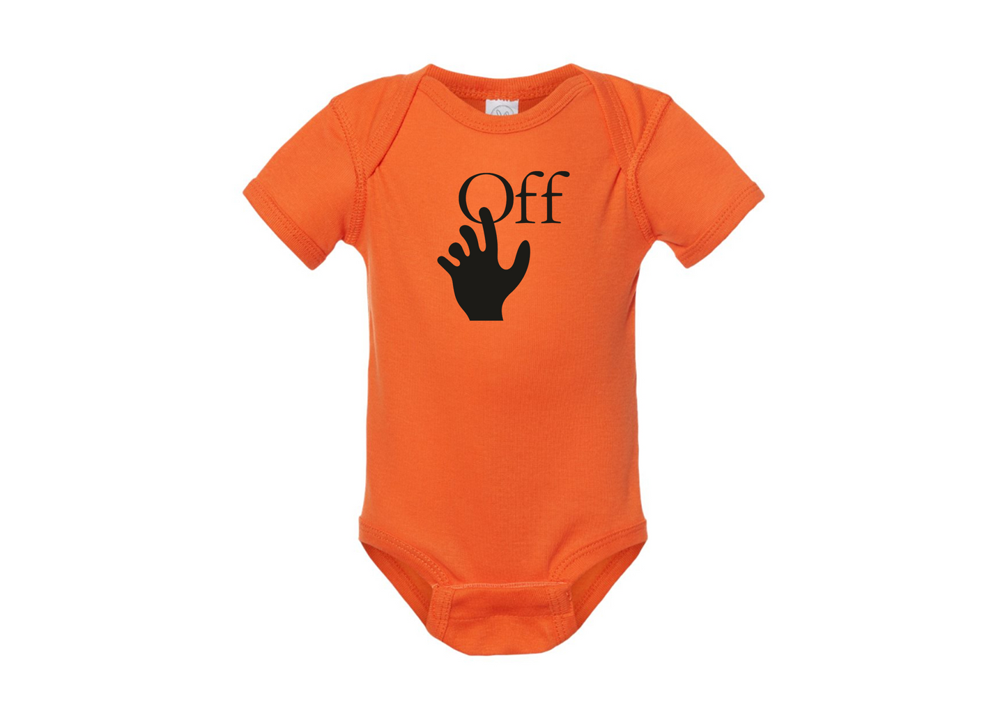 Off-White Hand  Rabbit Skins Infant Baby Rib Bodysuit