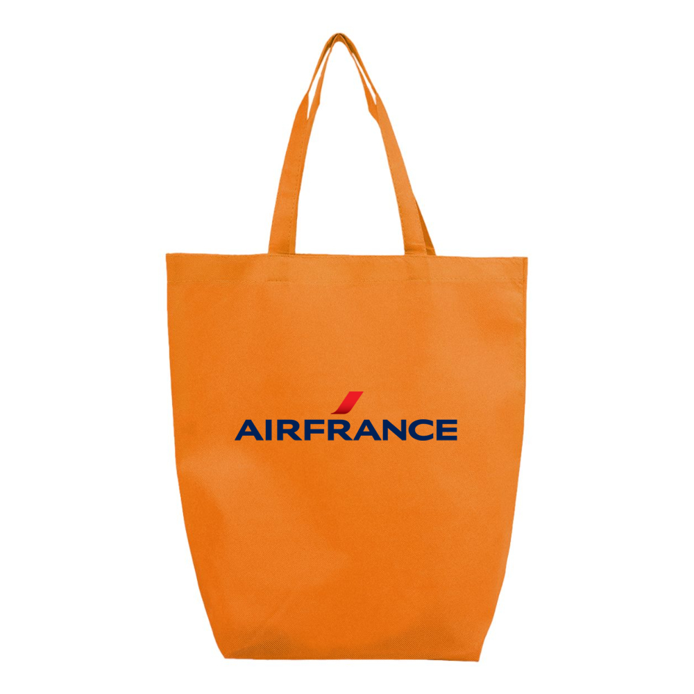 Air France Logo Q-Tees Non-Woven Gusset Bottom Tote