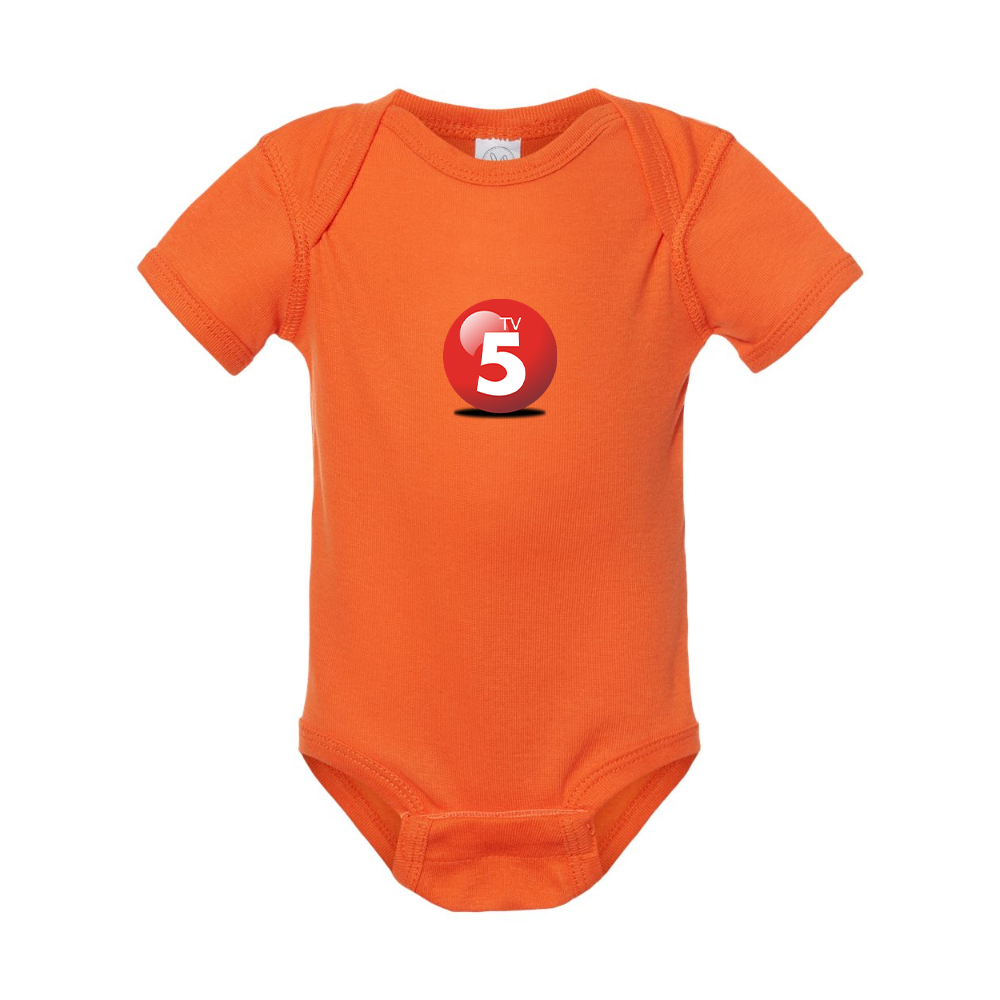 ABC TV5 Logo Rabbit Skins Infant Baby Rib Bodysuit