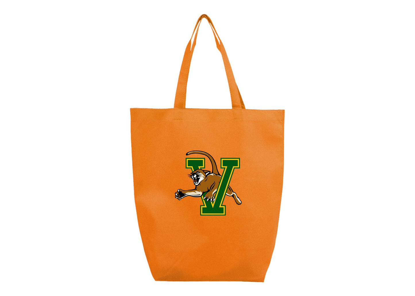 Vermont Catamounts Q-Tees Non-Woven Gusset Bottom Tote