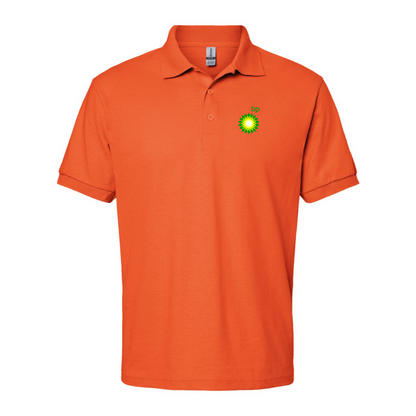 Men's BP Oil Logo Gildan Dry Blend Jersey Polo