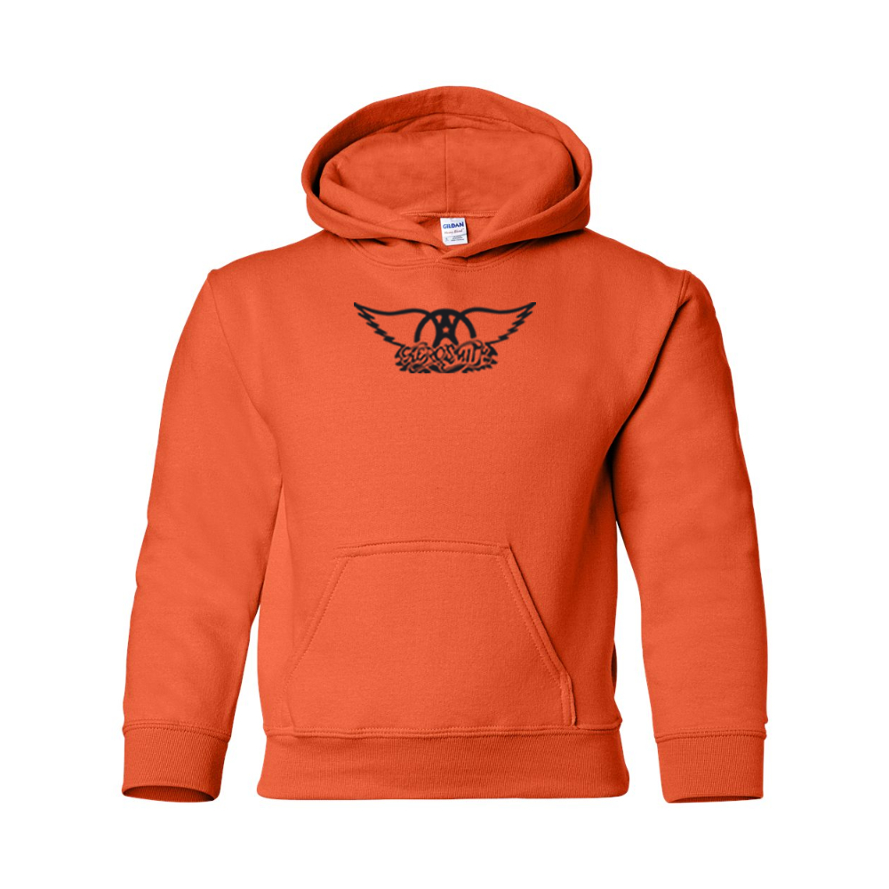 Youth Aerosmith Logo Gildan Heavy Blend  Hooded Sweatshirt