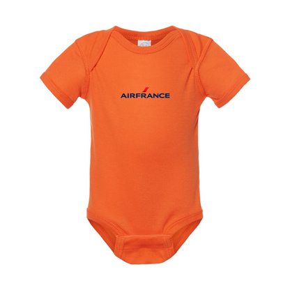 Air France Logo Rabbit Skins Infant Baby Rib Bodysuit