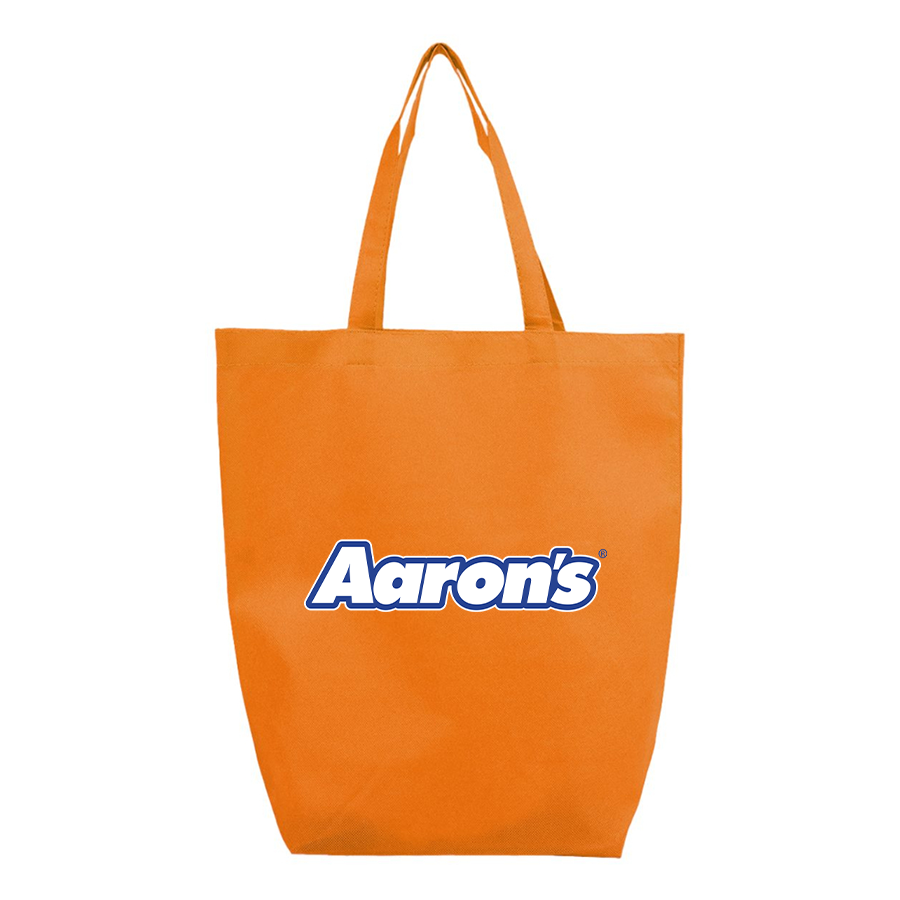 Aaron_s Logo Q-Tees Non-Woven Gusset Bottom Tote