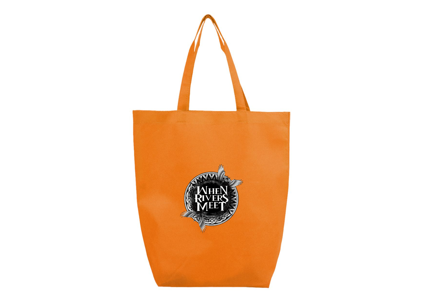 When Rivers Meet Q-Tees Non-Woven Gusset Bottom Tote