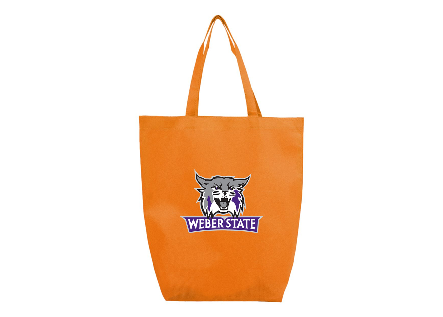 Weber State Wildcats Q-Tees Non-Woven Gusset Bottom Tote