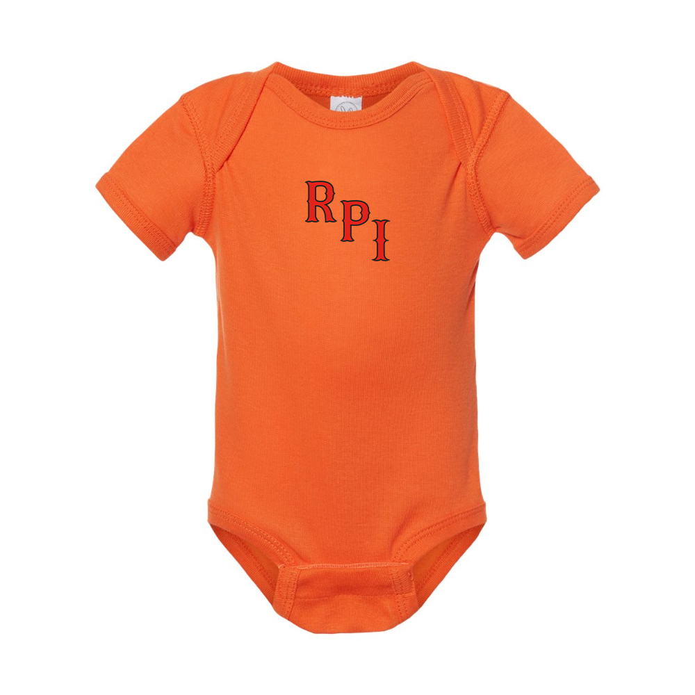 RPI Engineers Logo Rabbit Skins Infant Baby Rib Bodysuit