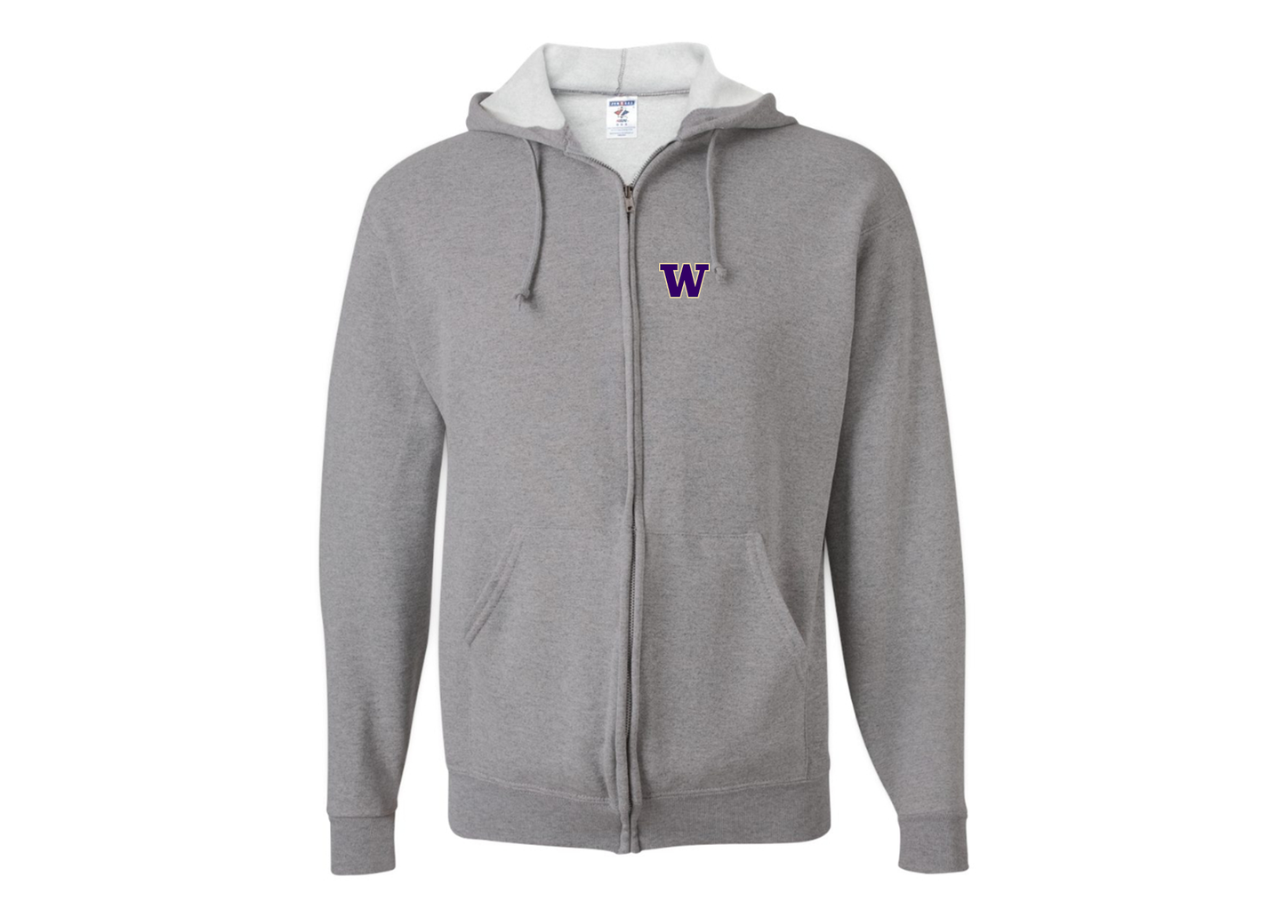 Men's Washington Huskies JERZEES NuBlend Full-Zip Hooded Sweatshirt