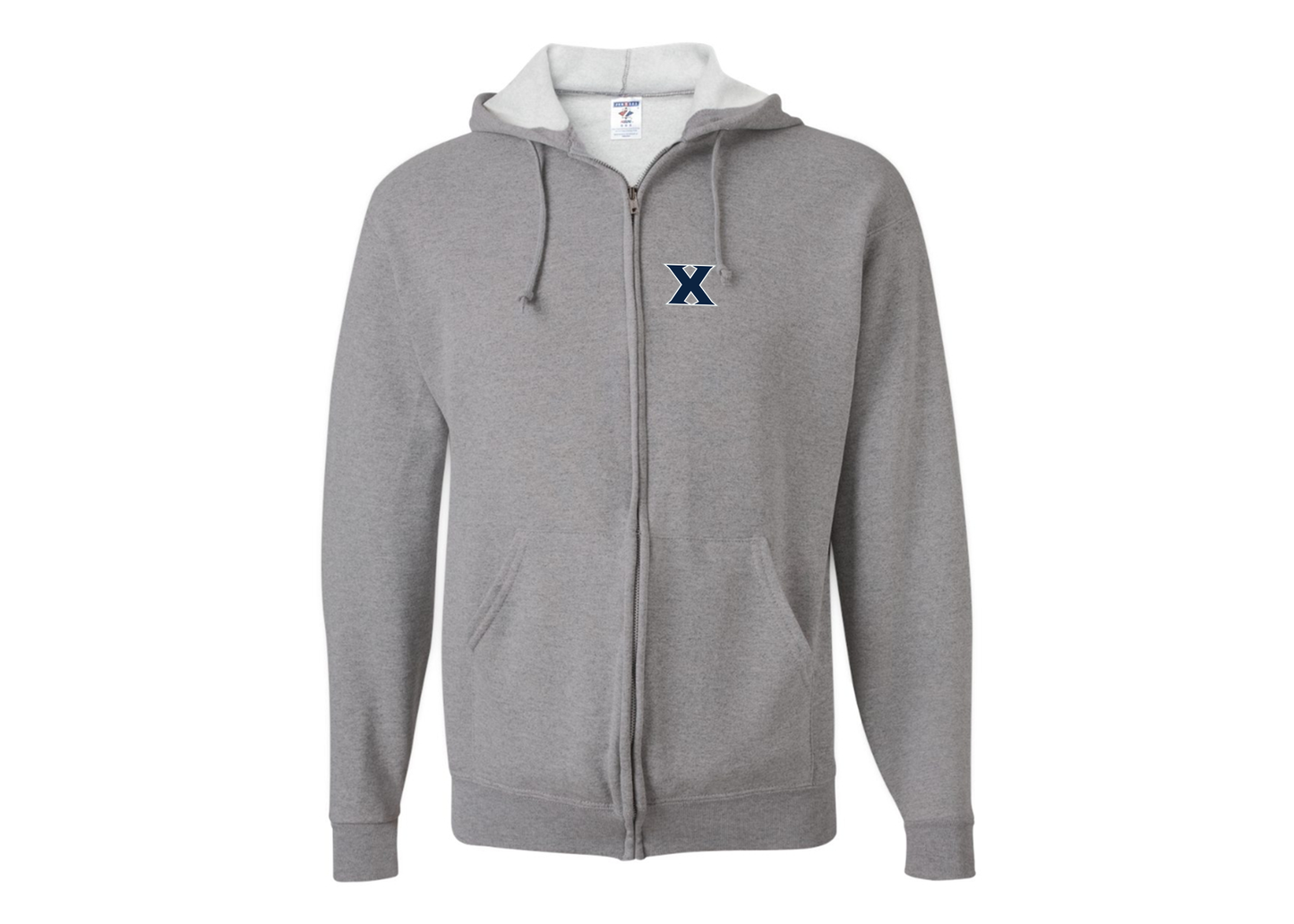 Men's Xavier Musketeers JERZEES NuBlend Full-Zip Hooded Sweatshirt