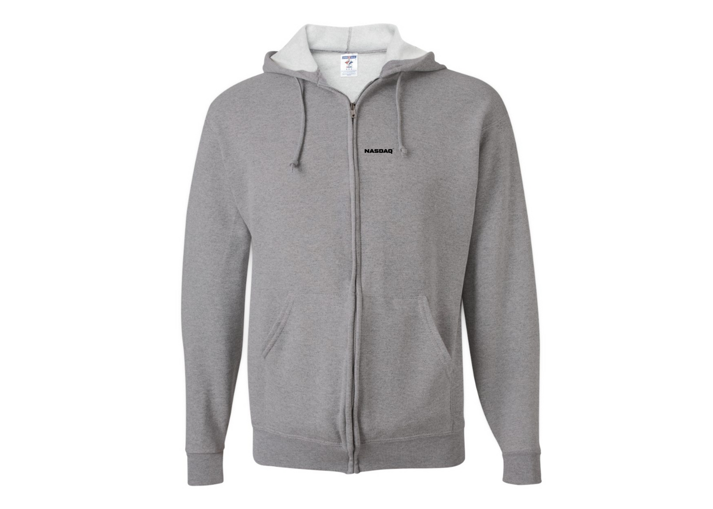 Men's Nasdaq Logo JERZEES NuBlend Full-Zip Hooded Sweatshirt