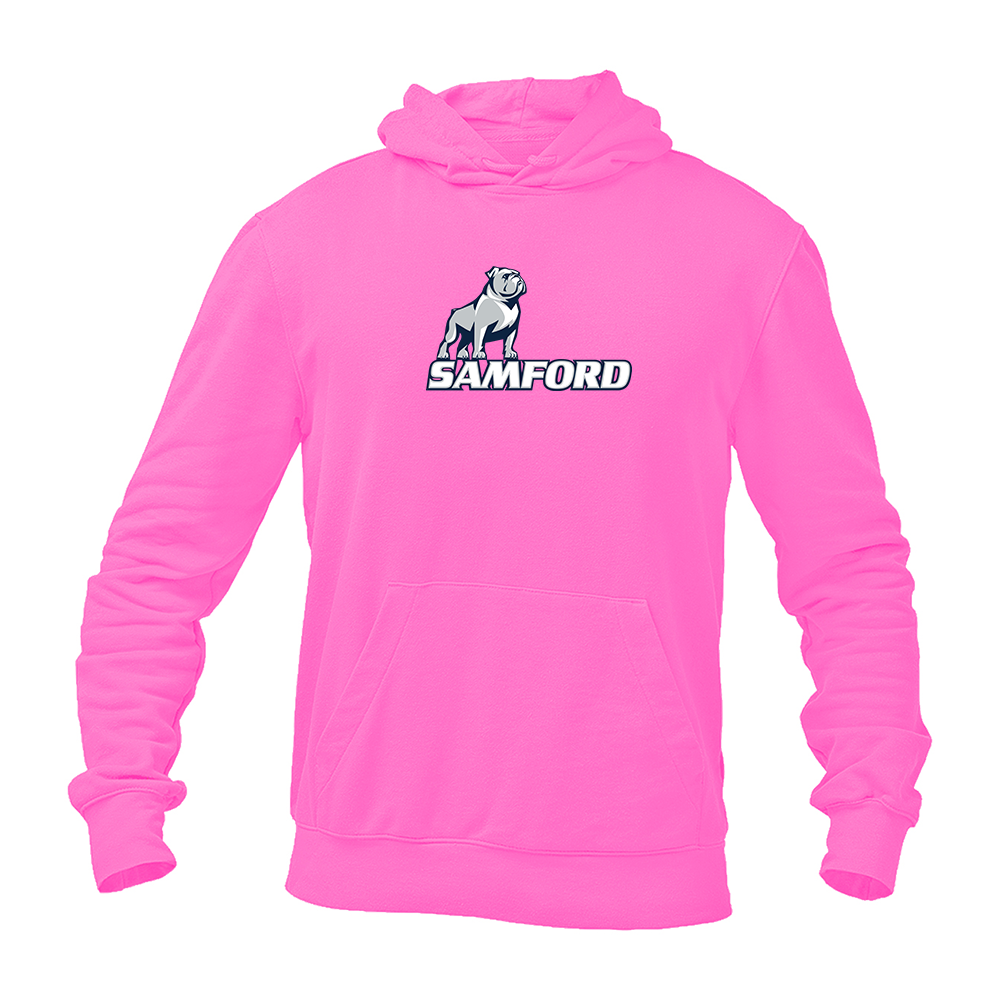 Men's Samford Bulldogs Logo Softstyle Midweight Hooded Sweatshirt