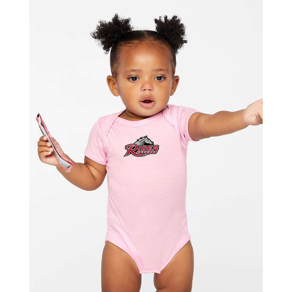 Rider Broncs Logo Rabbit Skins Infant Baby Rib Bodysuit