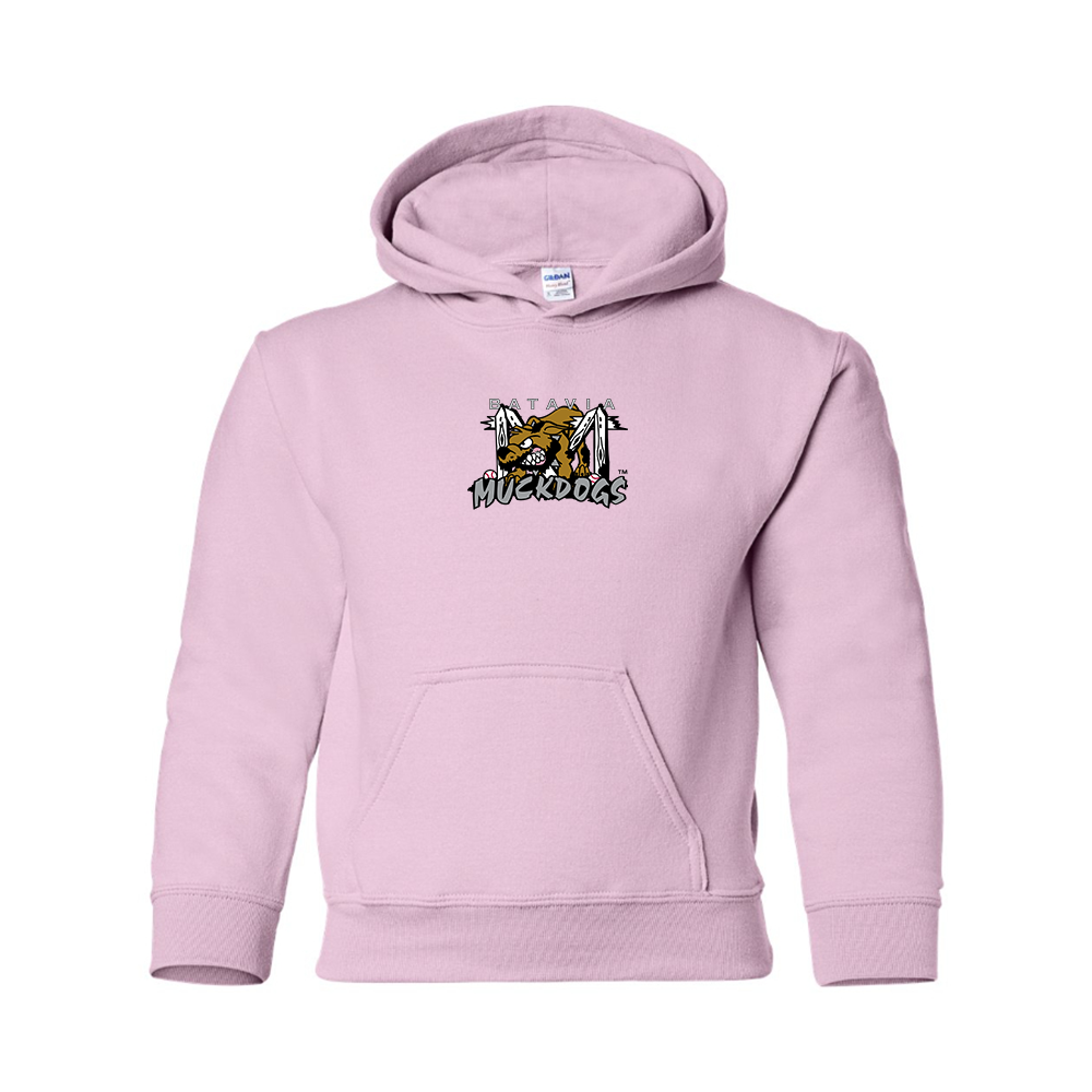 Youth Batavia  Muckdogs Logo Pullover Hoodie