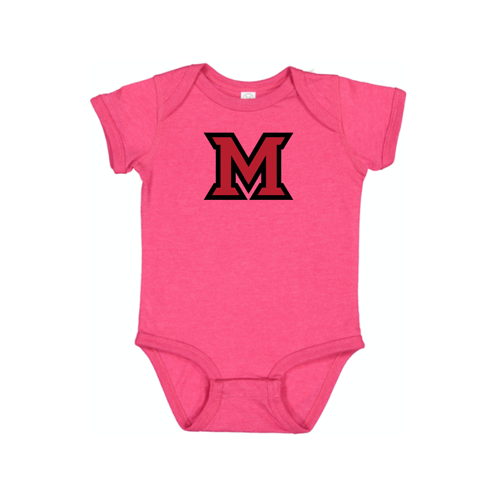 Miami Ohio RedHawks Logo Baby Romper Onesie