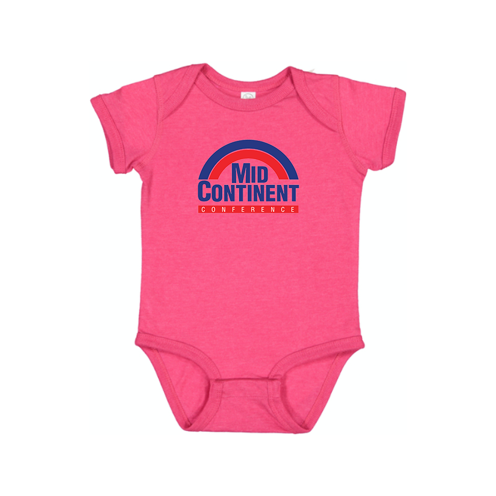 Mid Continent Conference Logo Baby Romper Onesie