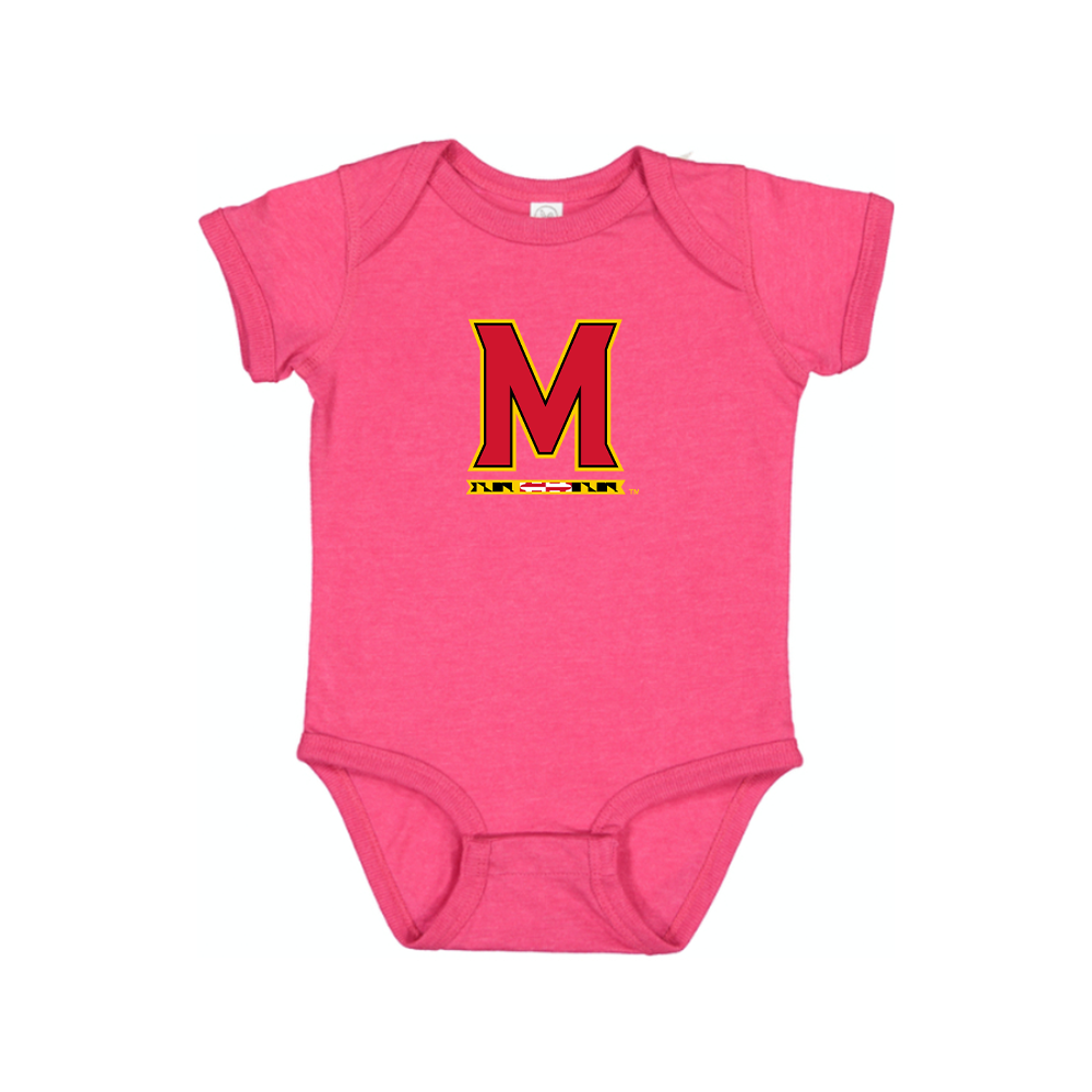 Maryland Terrapins Logo Baby Romper Onesie