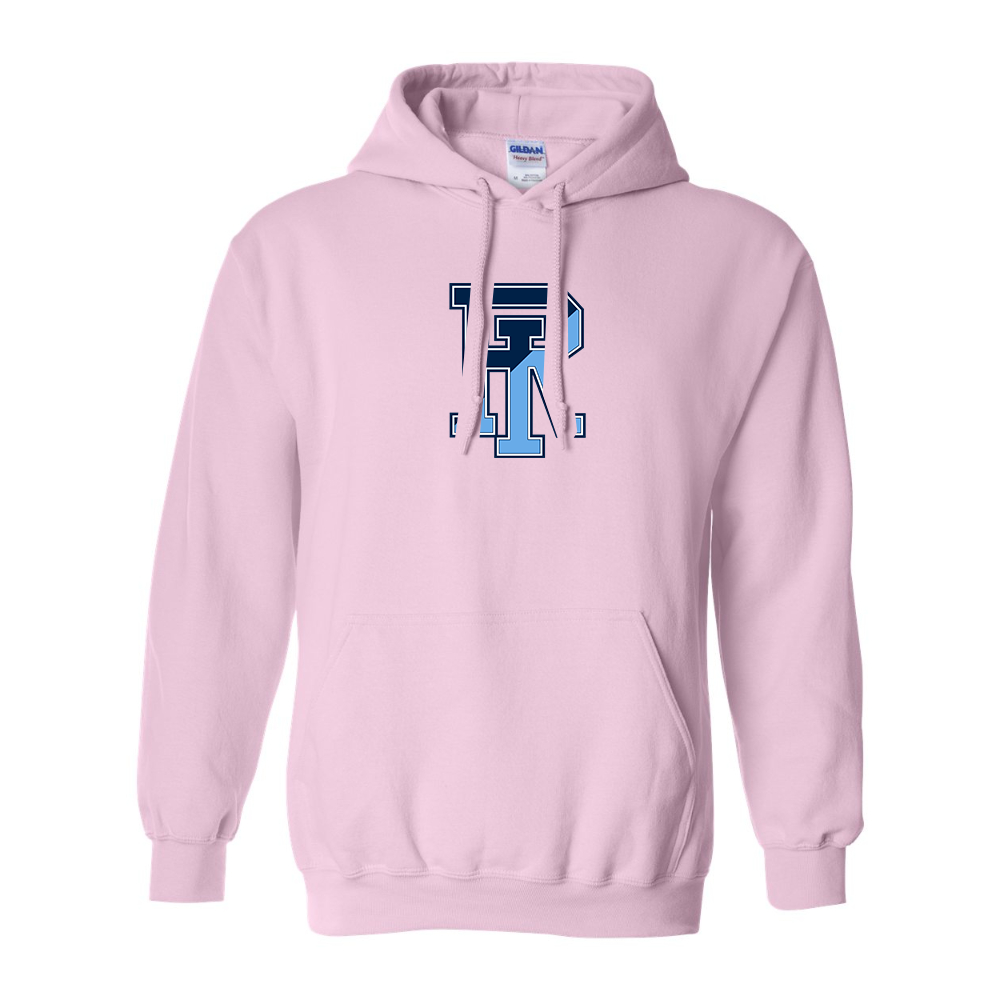 Men's Rhode Island Rams Logo Gildan  Heavy Blend Hooded Sweatshirt