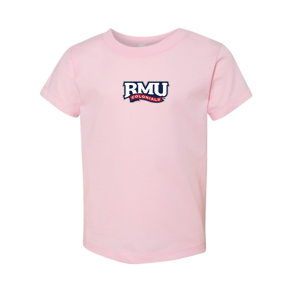 Robert Morris Colonials Logo BELLA  CANVAS Toddler Jersey Tee