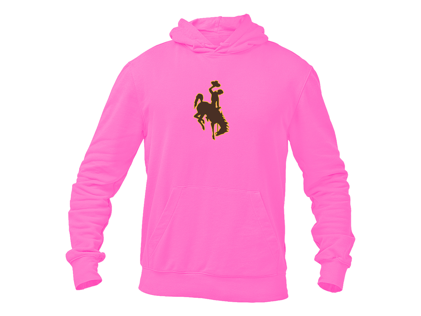 Men's Wyoming Cowboys Gildan Heavy Blend Hooded Sweatshirt