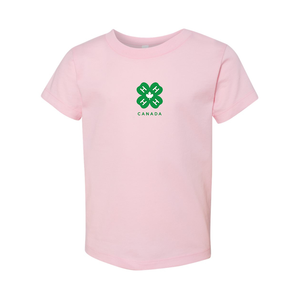 4H Canada Logo BELLA  CANVAS Toddler Jersey Tee