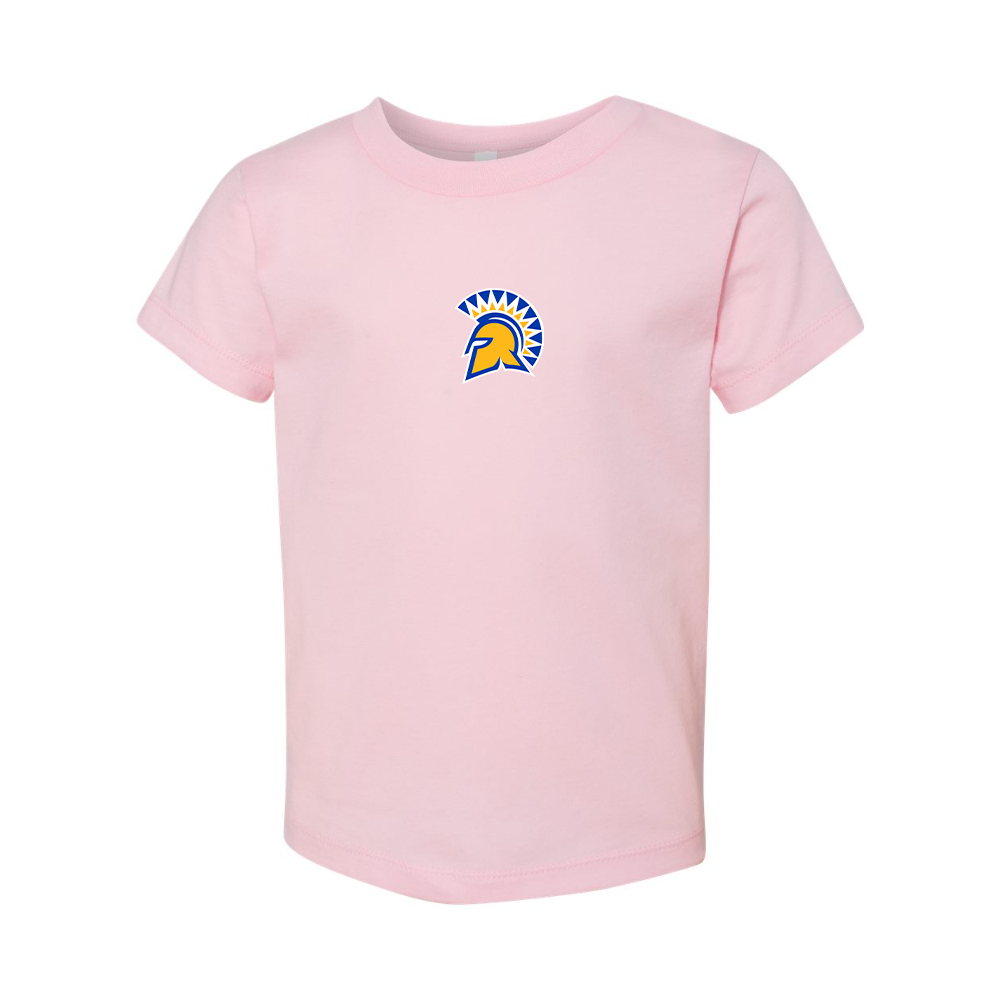 San Jose State Spartans Logo BELLA  CANVAS Toddler Jersey Tee