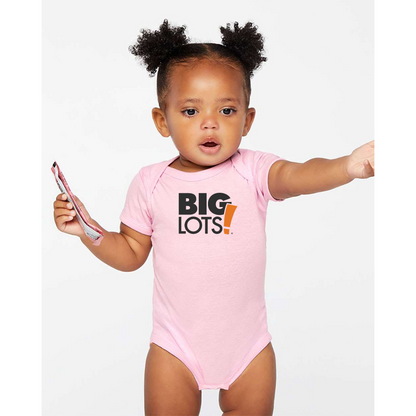 Big Lots Logo Rabbit Skins Infant Baby Rib Bodysuit