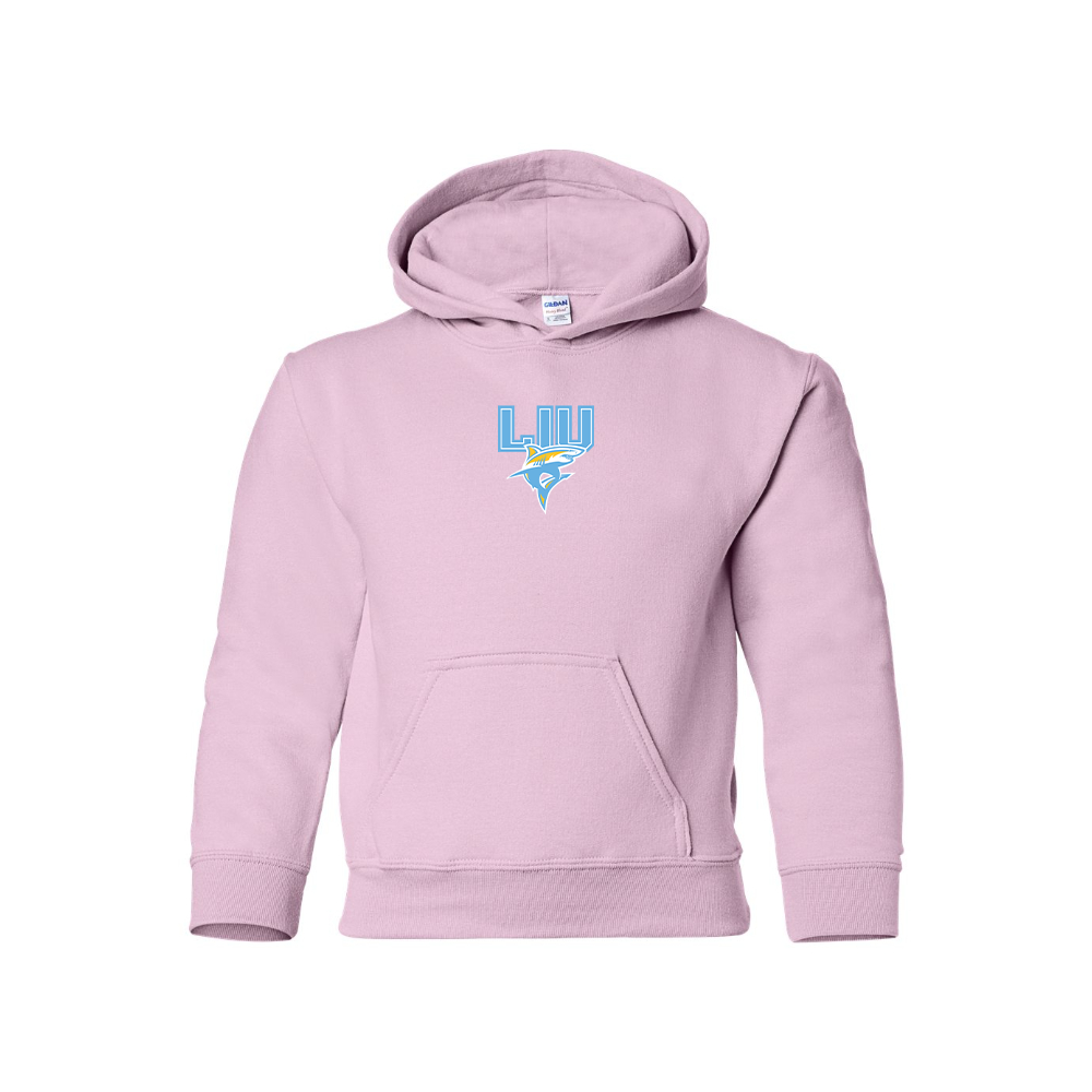 Youth LIU Brooklyn Blackbirds Logo Pullover Hoodie