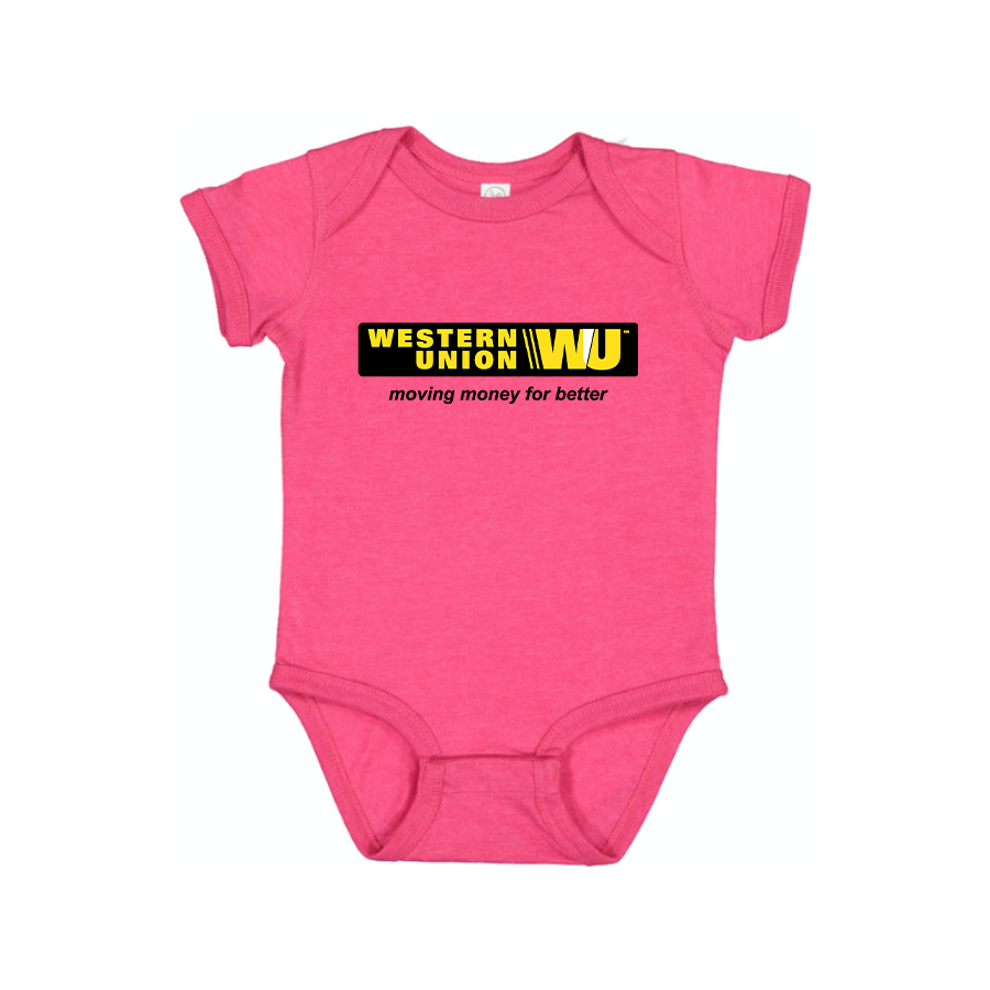 Wastern Union Logo Baby Romper Onesie