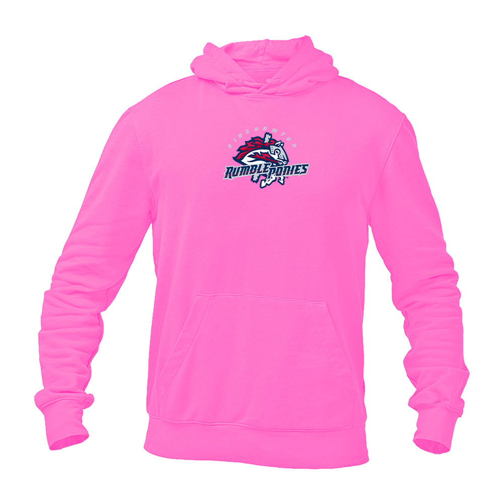 Men's Binghamton Rumble Ponies Logo Pullover Hoodie