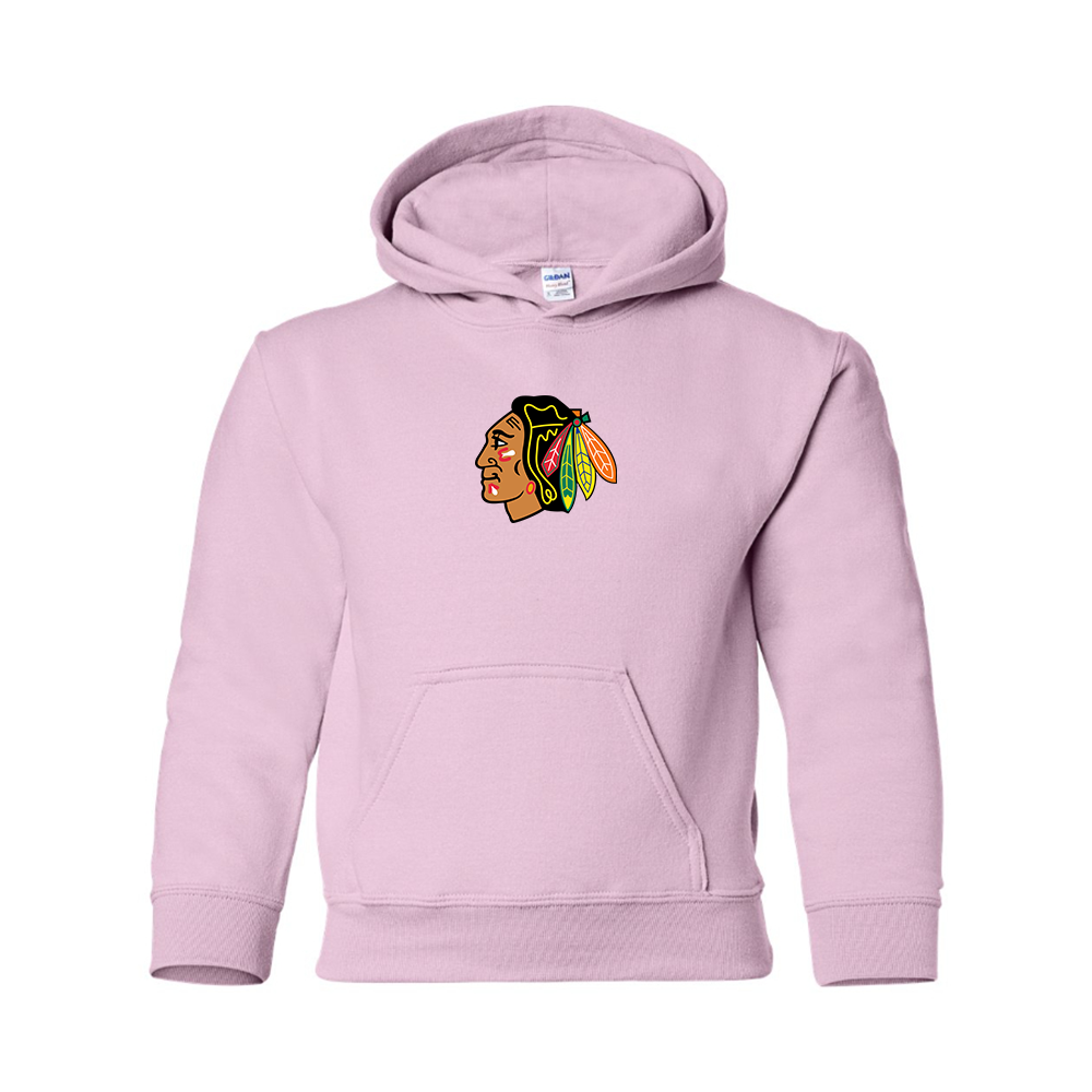 Youth Blackhawks Logo Pullover Hoodie