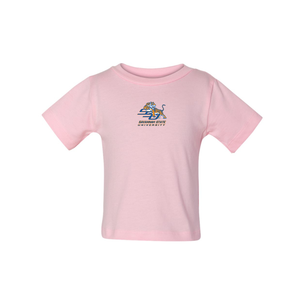 Savannah State Tigers Logo BELLA CANVAS Infant Jersey Tee