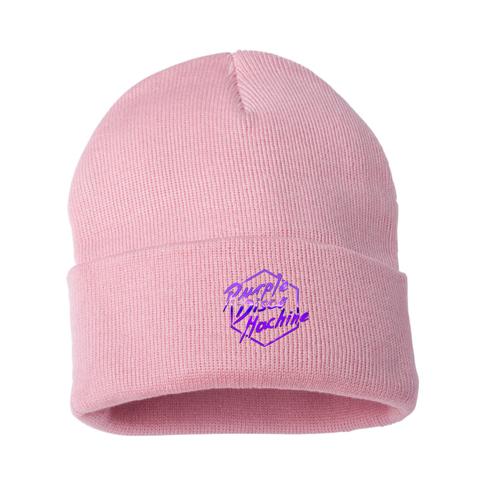 Purple Disco Machine Beanie Hat