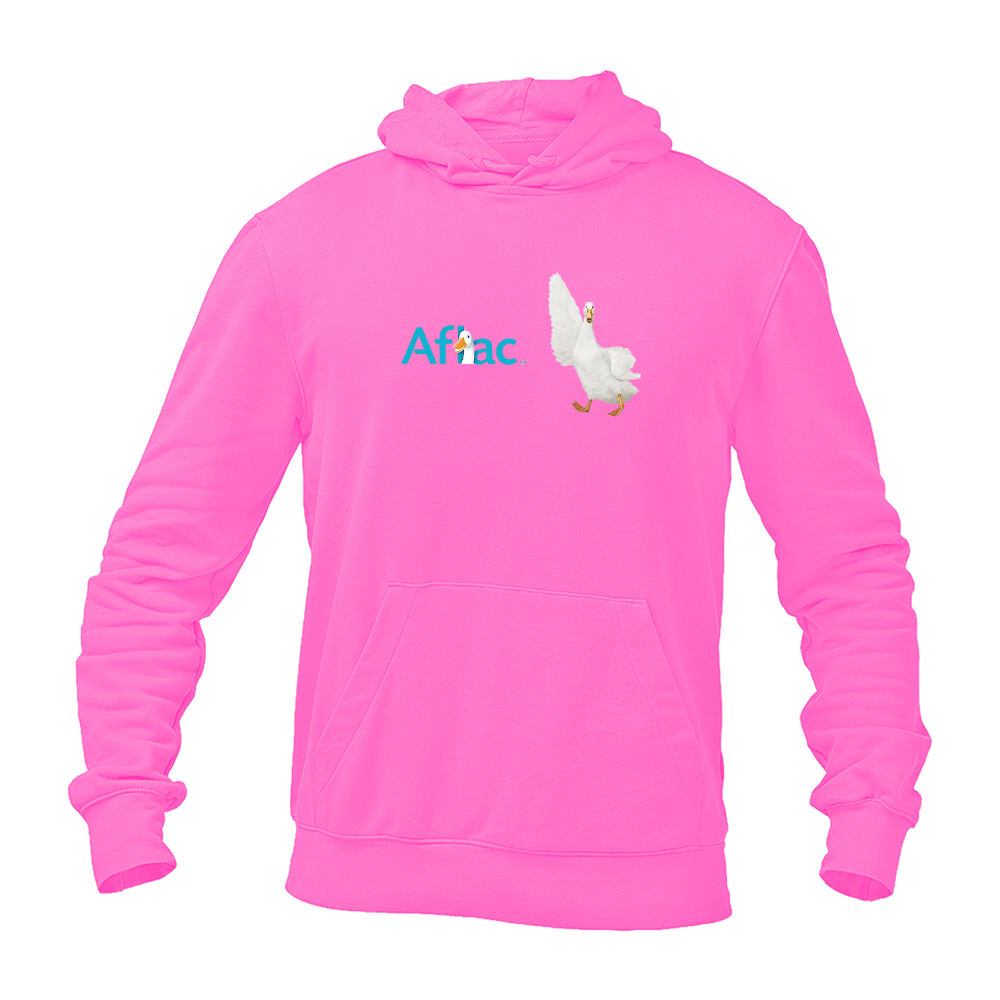 Men's Aflac Logo and Duck Gildan  Heavy Blend Hooded Sweatshirt
