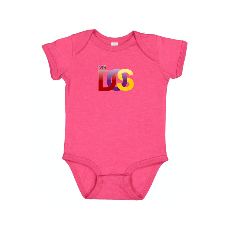 MS DOS Logo Baby Romper Onesie