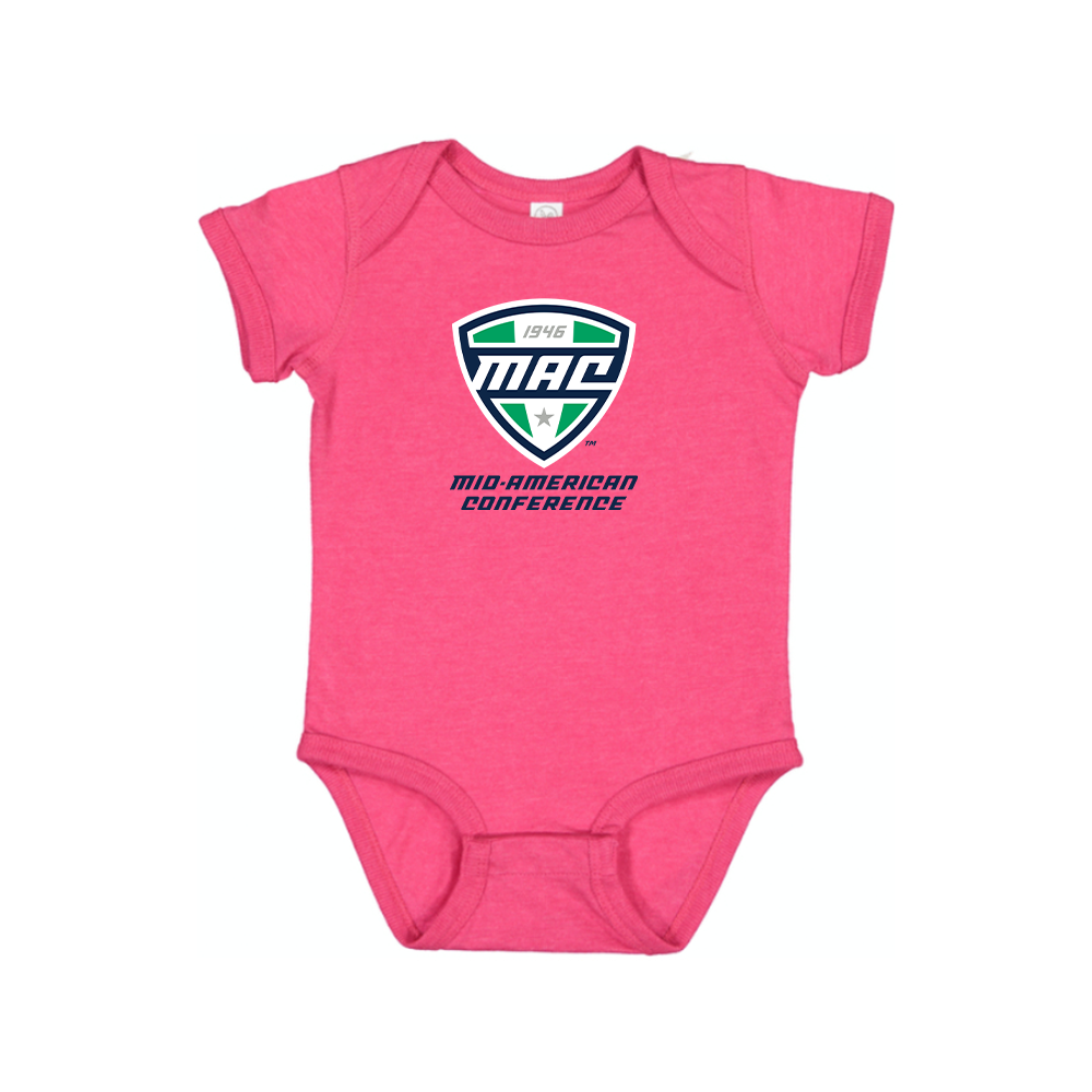 Mid American Conference Logo Baby Romper Onesie