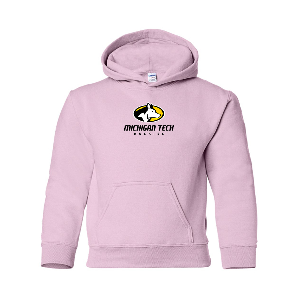 Youth Michigan Tech Huskies Logo Pullover Hoodie