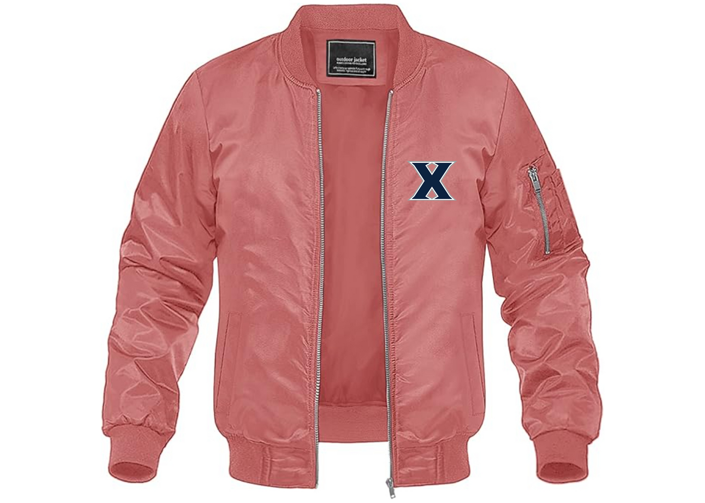 Men's Xavier Musketeers Lightweight Bomber Jacket Windbreaker Softshell Varsity Jacket Coat