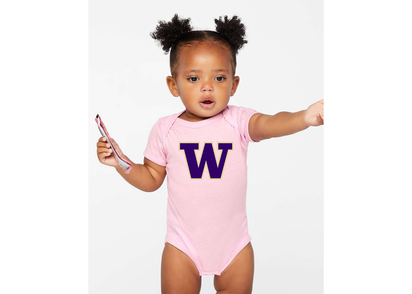 Washington Huskies Rabbit Skins Infant Baby Rib Bodysuit