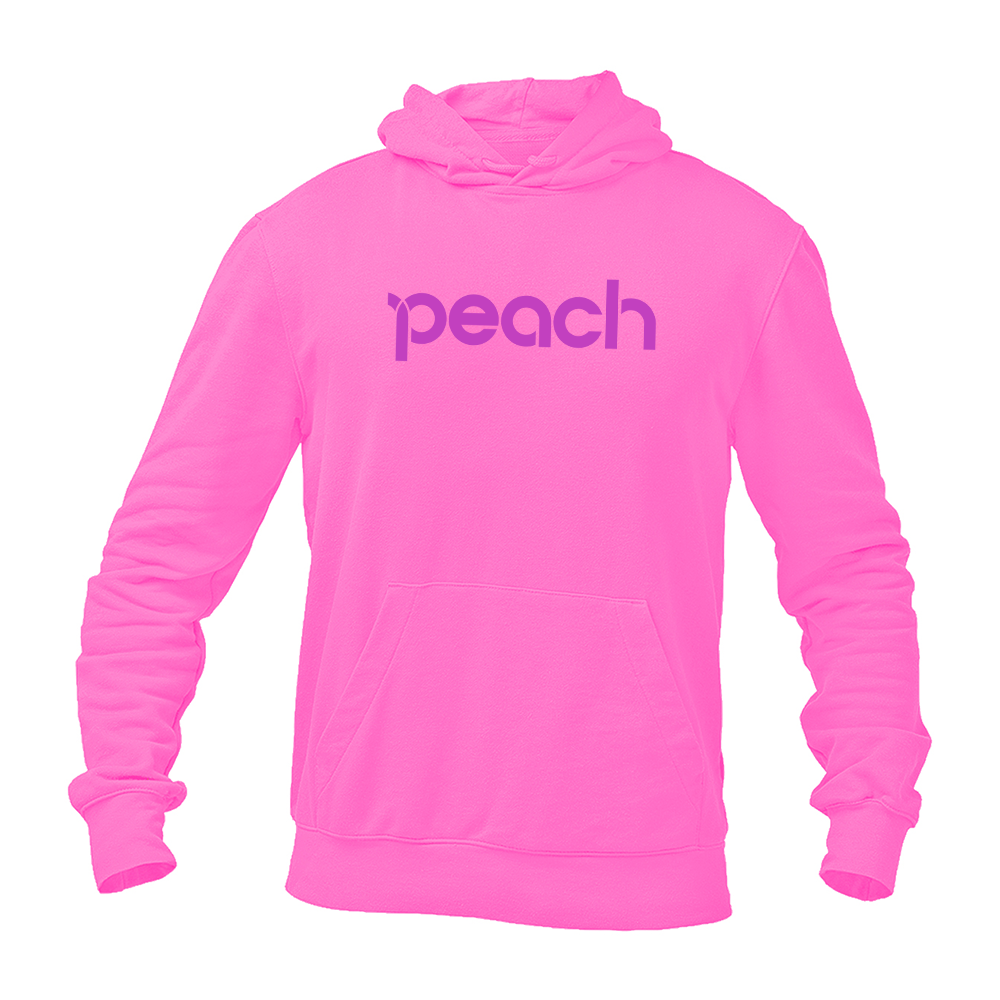 Men's Peach Aviation Logo  Pullover Hoodie