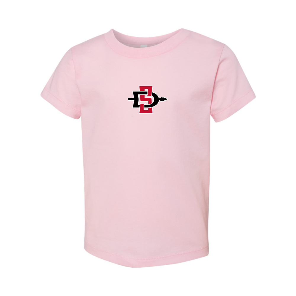 San Diego State Aztecs Logo BELLA  CANVAS Toddler Jersey Tee
