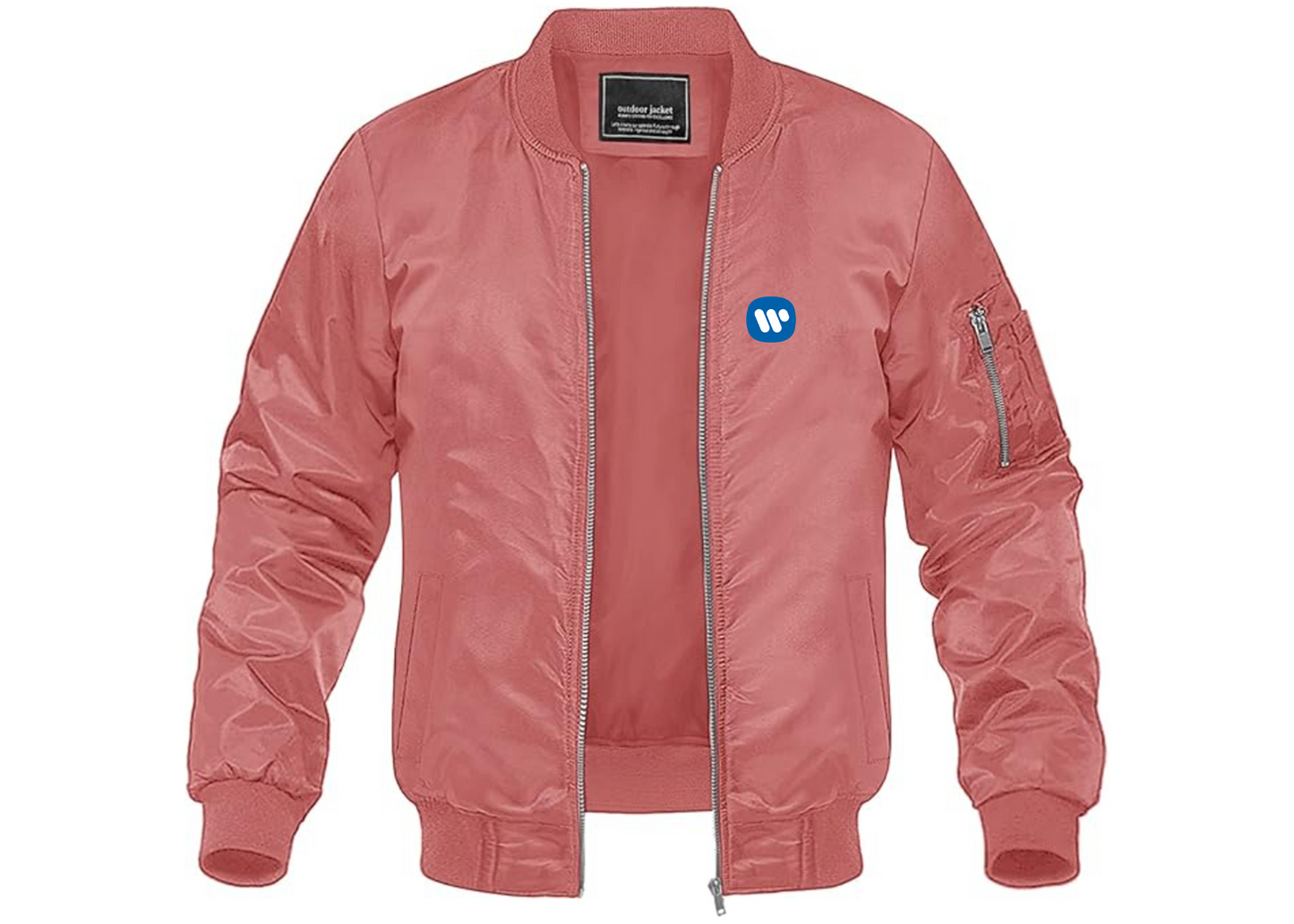 Men's WMG Lightweight Bomber Jacket Windbreaker Softshell Varsity Jacket Coat